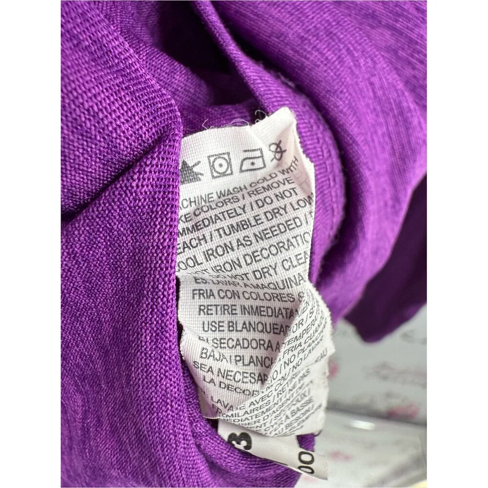 Head sweater bright Purple Half-Zip Pullover stretchy soft long sleeve shirt - Picture 11 of 12